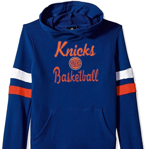New York Knicks Outerstuff Girls' Overlay Hoodie and a Drawstring Backpack - Picture 3 of 12